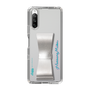Slim Protection Case - STAND & RING RIBBON Silver［ HATSUNE MIKU - Ribbon - Logo ］