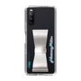 Slim Protection Case - STAND & RING RIBBON Silver［ HATSUNE MIKU - Ribbon - Logo ］