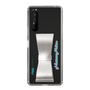 Slim Protection Case - STAND & RING RIBBON Silver［ HATSUNE MIKU - Ribbon - Logo ］