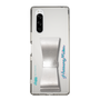 Slim Protection Case - STAND & RING RIBBON Silver［ HATSUNE MIKU - Ribbon - Logo ］