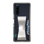 Slim Protection Case - STAND & RING RIBBON Silver［ HATSUNE MIKU - Ribbon - Logo ］