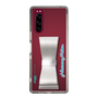Slim Protection Case - STAND & RING RIBBON Silver［ HATSUNE MIKU - Ribbon - Logo ］