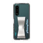 Slim Protection Case - STAND & RING RIBBON Silver［ HATSUNE MIKU - Ribbon - Logo ］