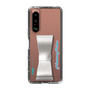 Slim Protection Case - STAND & RING RIBBON Silver［ HATSUNE MIKU - Ribbon - Logo ］