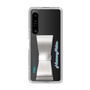 Slim Protection Case - STAND & RING RIBBON Silver［ HATSUNE MIKU - Ribbon - Logo ］