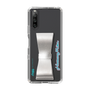 Slim Protection Case - STAND & RING RIBBON Silver［ HATSUNE MIKU - Ribbon - Logo ］