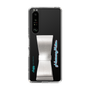 Slim Protection Case - STAND & RING RIBBON Silver［ HATSUNE MIKU - Ribbon - Logo ］