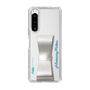 Slim Protection Case - STAND & RING RIBBON Silver［ HATSUNE MIKU - Ribbon - Logo ］