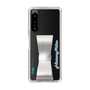 Slim Protection Case - STAND & RING RIBBON Silver［ HATSUNE MIKU - Ribbon - Logo ］