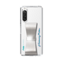 Slim Protection Case - STAND & RING RIBBON Silver［ HATSUNE MIKU - Ribbon - Logo ］