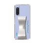 Slim Protection Case - STAND & RING RIBBON Silver［ HATSUNE MIKU - Ribbon - Logo ］