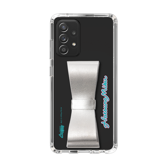 Slim Protection Case - STAND & RING RIBBON Silver［ HATSUNE MIKU - Ribbon - Logo ］