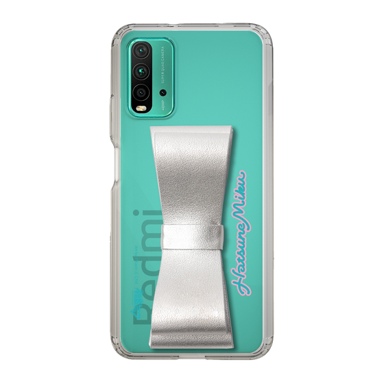 Slim Protection Case - STAND & RING RIBBON Silver［ HATSUNE MIKU - Ribbon - Logo ］