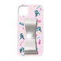 Slim Protection Case - STAND & RING RIBBON Silver［ HATSUNE MIKU - Ribbon - Instrumental - Pink ］