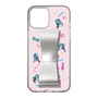 Slim Protection Case - STAND & RING RIBBON Silver［ HATSUNE MIKU - Ribbon - Instrumental - Pink ］