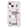 Slim Protection Case - STAND & RING RIBBON Silver［ HATSUNE MIKU - Ribbon - Instrumental - Pink ］