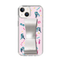 Slim Protection Case - STAND & RING RIBBON Silver［ HATSUNE MIKU - Ribbon - Instrumental - Pink ］