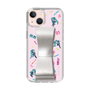 Slim Protection Case - STAND & RING RIBBON Silver［ HATSUNE MIKU - Ribbon - Instrumental - Pink ］