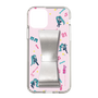Slim Protection Case - STAND & RING RIBBON Silver［ HATSUNE MIKU - Ribbon - Instrumental - Pink ］