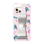 Slim Protection Case - STAND & RING RIBBON Silver［ HATSUNE MIKU - Ribbon - Instrumental - Pink ］