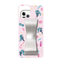 Slim Protection Case - STAND & RING RIBBON Silver［ HATSUNE MIKU - Ribbon - Instrumental - Pink ］