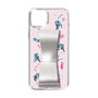 Slim Protection Case - STAND & RING RIBBON Silver［ HATSUNE MIKU - Ribbon - Instrumental - Pink ］
