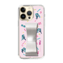 Slim Protection Case - STAND & RING RIBBON Silver［ HATSUNE MIKU - Ribbon - Instrumental - Pink ］