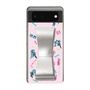 Slim Protection Case - STAND & RING RIBBON Silver［ HATSUNE MIKU - Ribbon - Instrumental - Pink ］