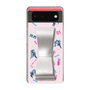 Slim Protection Case - STAND & RING RIBBON Silver［ HATSUNE MIKU - Ribbon - Instrumental - Pink ］