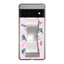 Slim Protection Case - STAND & RING RIBBON Silver［ HATSUNE MIKU - Ribbon - Instrumental - Pink ］