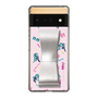 Slim Protection Case - STAND & RING RIBBON Silver［ HATSUNE MIKU - Ribbon - Instrumental - Pink ］