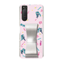 Slim Protection Case - STAND & RING RIBBON Silver［ HATSUNE MIKU - Ribbon - Instrumental - Pink ］