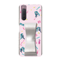 Slim Protection Case - STAND & RING RIBBON Silver［ HATSUNE MIKU - Ribbon - Instrumental - Pink ］