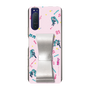 Slim Protection Case - STAND & RING RIBBON Silver［ HATSUNE MIKU - Ribbon - Instrumental - Pink ］