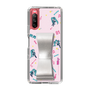 Slim Protection Case - STAND & RING RIBBON Silver［ HATSUNE MIKU - Ribbon - Instrumental - Pink ］