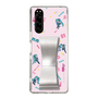 Slim Protection Case - STAND & RING RIBBON Silver［ HATSUNE MIKU - Ribbon - Instrumental - Pink ］