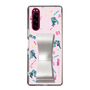 Slim Protection Case - STAND & RING RIBBON Silver［ HATSUNE MIKU - Ribbon - Instrumental - Pink ］