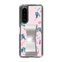 Slim Protection Case - STAND & RING RIBBON Silver［ HATSUNE MIKU - Ribbon - Instrumental - Pink ］