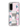 Slim Protection Case - STAND & RING RIBBON Silver［ HATSUNE MIKU - Ribbon - Instrumental - Pink ］