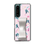 Slim Protection Case - STAND & RING RIBBON Silver［ HATSUNE MIKU - Ribbon - Instrumental - Pink ］