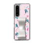 Slim Protection Case - STAND & RING RIBBON Silver［ HATSUNE MIKU - Ribbon - Instrumental - Pink ］