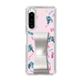 Slim Protection Case - STAND & RING RIBBON Silver［ HATSUNE MIKU - Ribbon - Instrumental - Pink ］