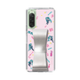 Slim Protection Case - STAND & RING RIBBON Silver［ HATSUNE MIKU - Ribbon - Instrumental - Pink ］