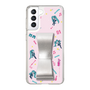 Slim Protection Case - STAND & RING RIBBON Silver［ HATSUNE MIKU - Ribbon - Instrumental - Pink ］