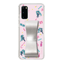 Slim Protection Case - STAND & RING RIBBON Silver［ HATSUNE MIKU - Ribbon - Instrumental - Pink ］