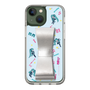 Slim Protection Case - STAND & RING RIBBON Silver［ HATSUNE MIKU - Ribbon - Instrumental - Blue ］