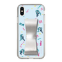 Slim Protection Case - STAND & RING RIBBON Silver［ HATSUNE MIKU - Ribbon - Instrumental - Blue ］