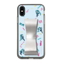 Slim Protection Case - STAND & RING RIBBON Silver［ HATSUNE MIKU - Ribbon - Instrumental - Blue ］