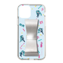 Slim Protection Case - STAND & RING RIBBON Silver［ HATSUNE MIKU - Ribbon - Instrumental - Blue ］