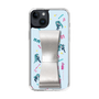 Slim Protection Case - STAND & RING RIBBON Silver［ HATSUNE MIKU - Ribbon - Instrumental - Blue ］